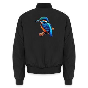 Martin-pêcheur - Bomber unisexe - noir - Dos - AI Model Male 185 light (185cm)