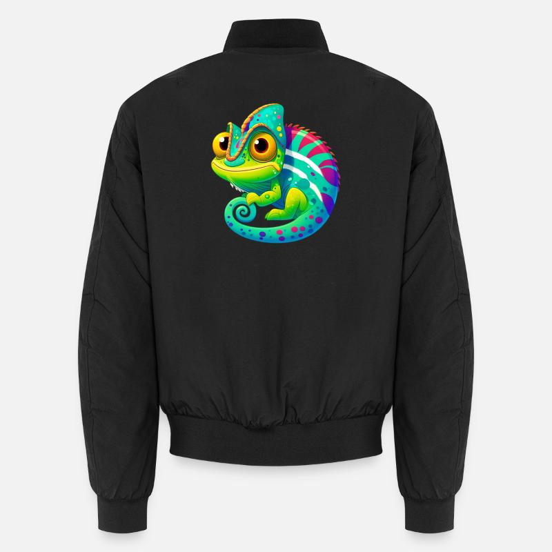 Chamäleon - Unisex Bomberjacke - Schwarz