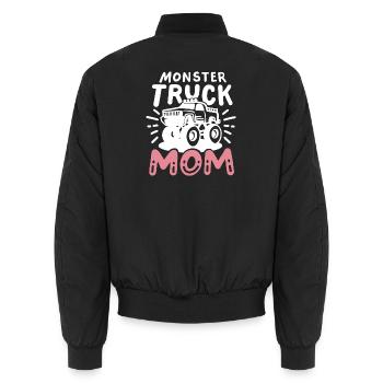 Monster Truck Mama Muttertag - Unisex Bomberjacke - Schwarz - Hinten - AI Model Male 185 light (185cm)
