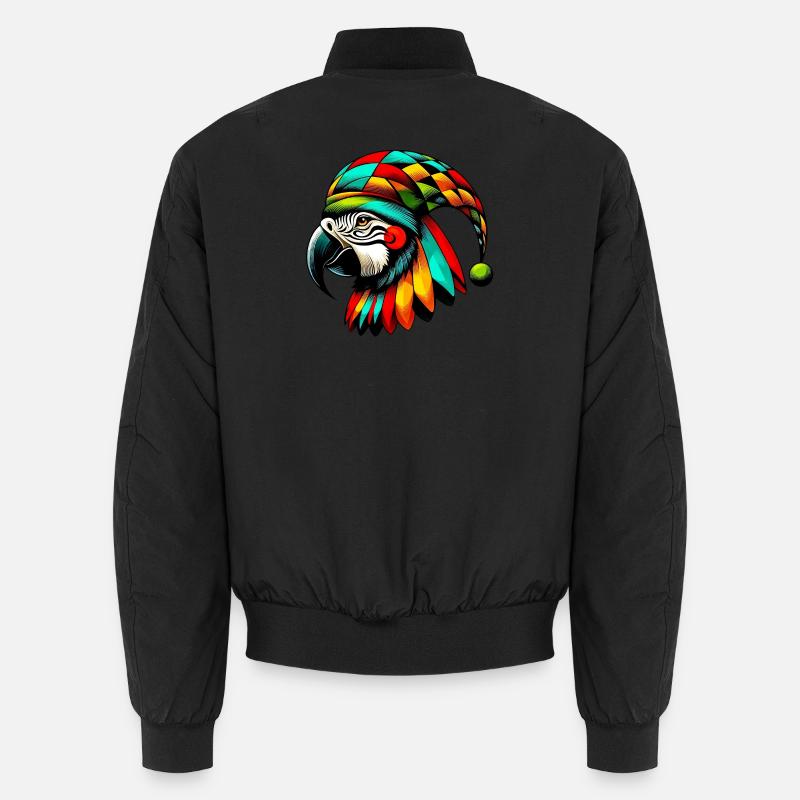 Harlekin Papagei Unisex Bomberjacke