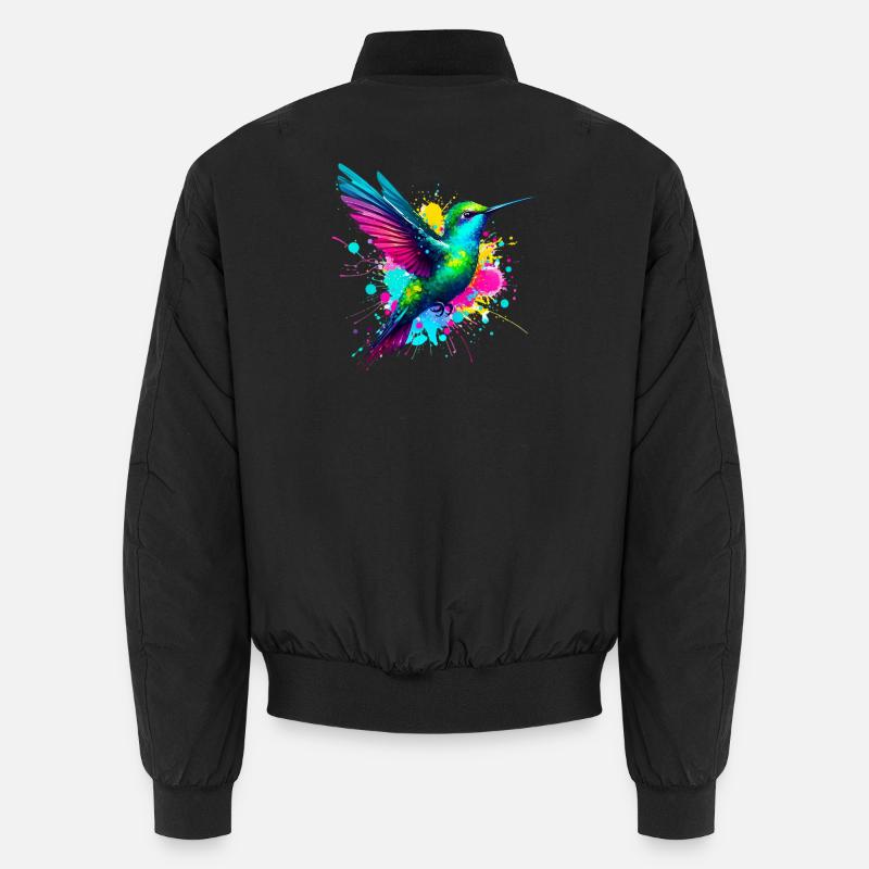 Hummingbird - Unisex Bomber Jacket - black