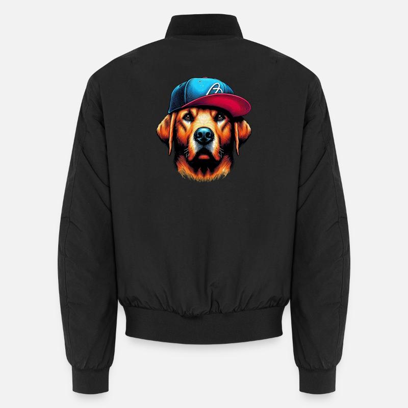 Dog - Unisex Bomber Jacket - black