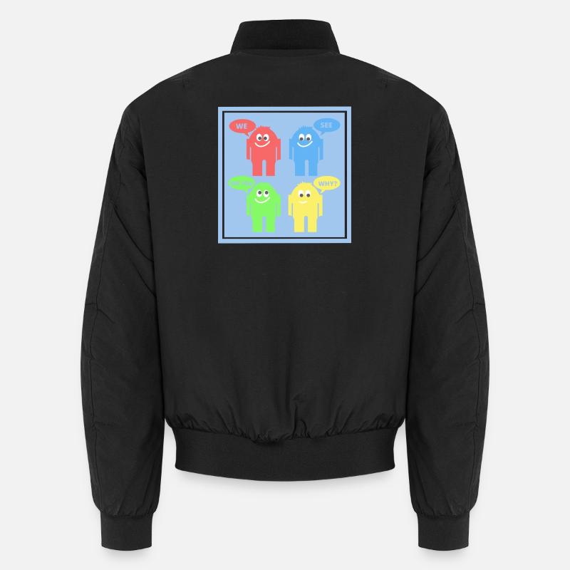 Drôles d’hommes - Bomber unisexe - noir