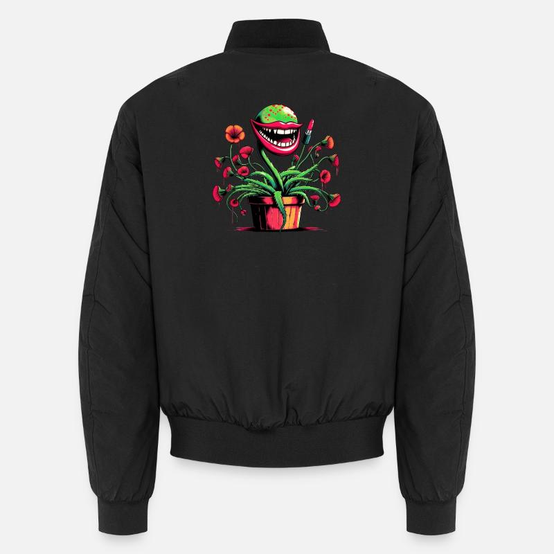 Carnivorous Plant - Unisex Bomber Jacket - black