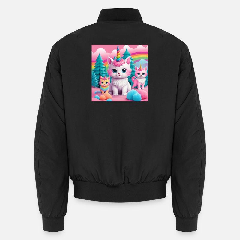 Unicorn Kittens - Unisex Bomberjacke - Schwarz