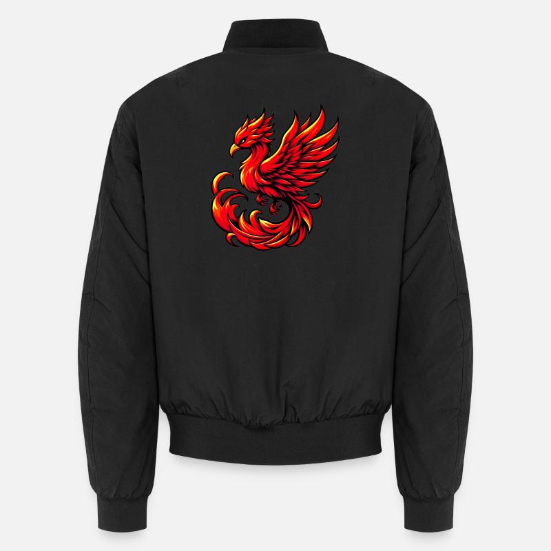 Roter Phönix Unisex Bomberjacke