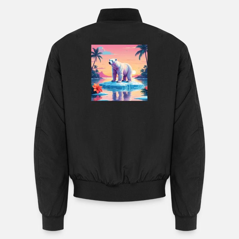 Ours blanc Bomber unisexe