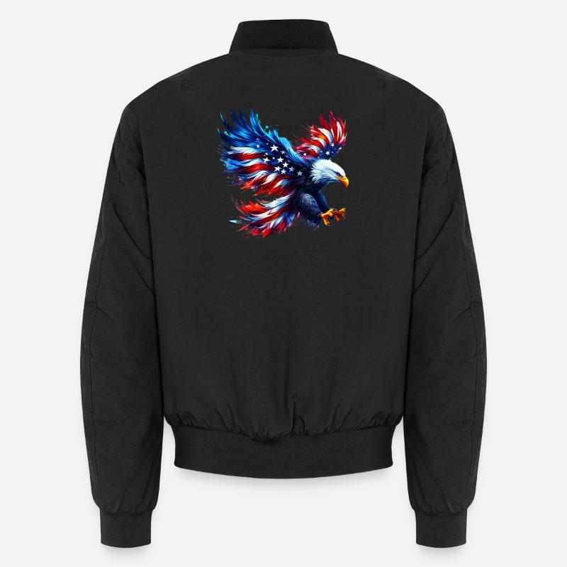 Eagle Flag USA USA Américain Bomber unisexe