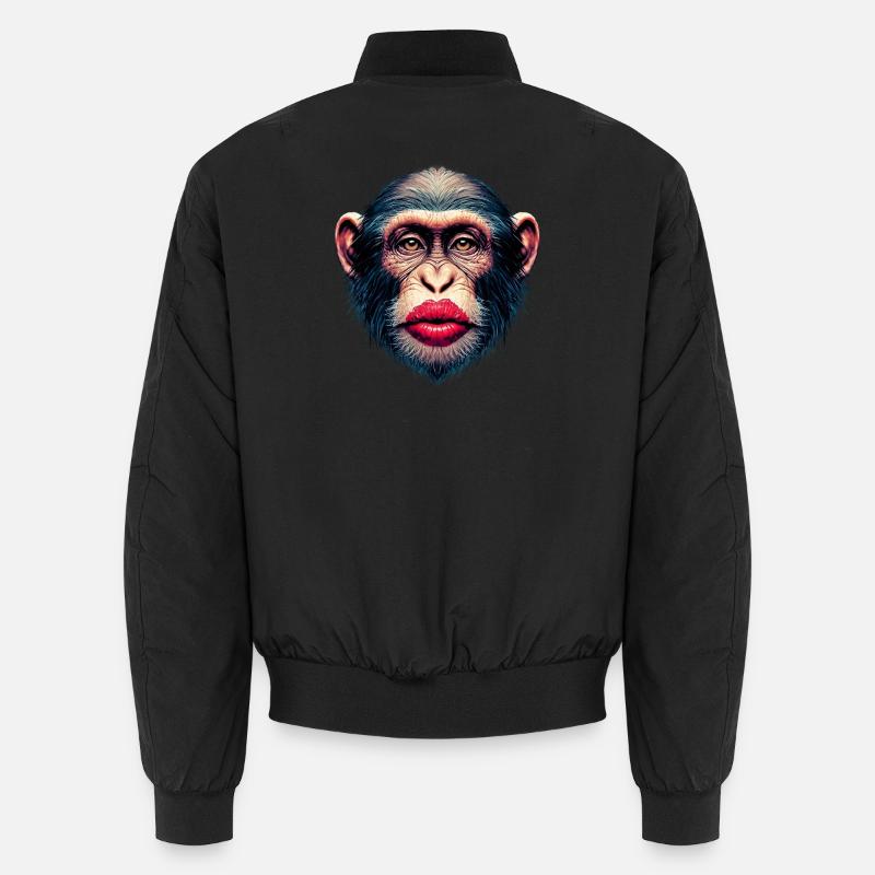 Baiser de singe - Bomber unisexe - noir