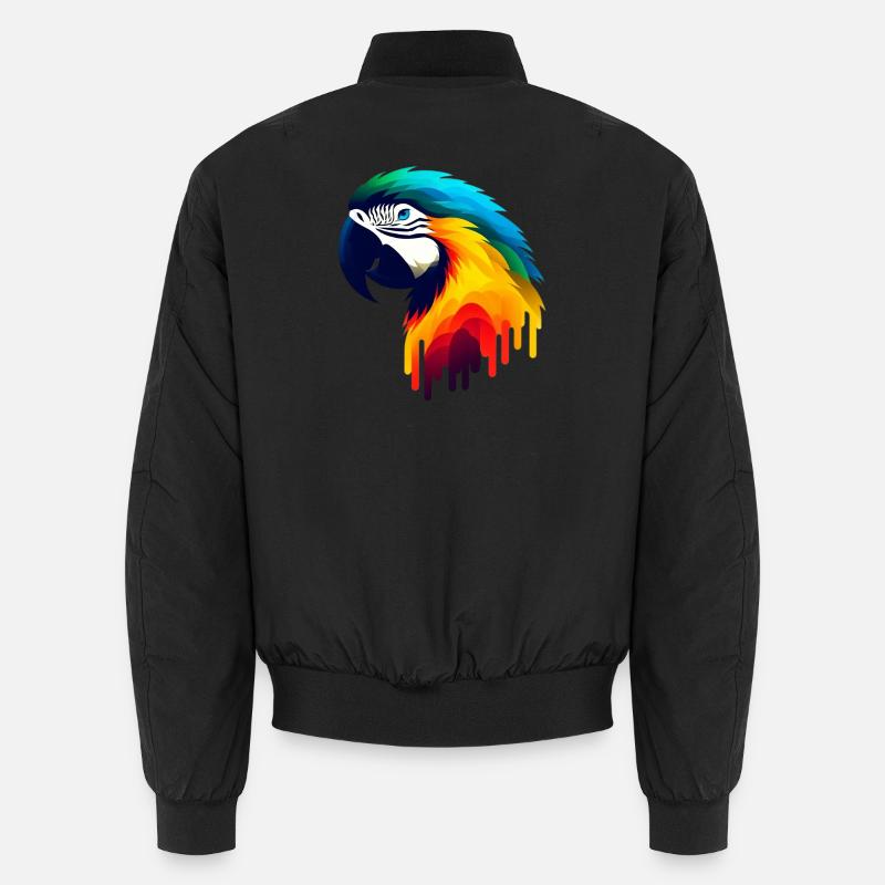 Papagei - Unisex Bomberjacke - Schwarz