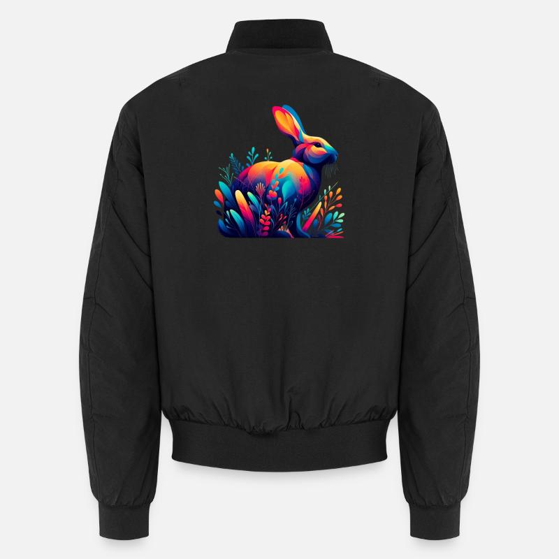 Rabbit - Unisex Bomber Jacket - black