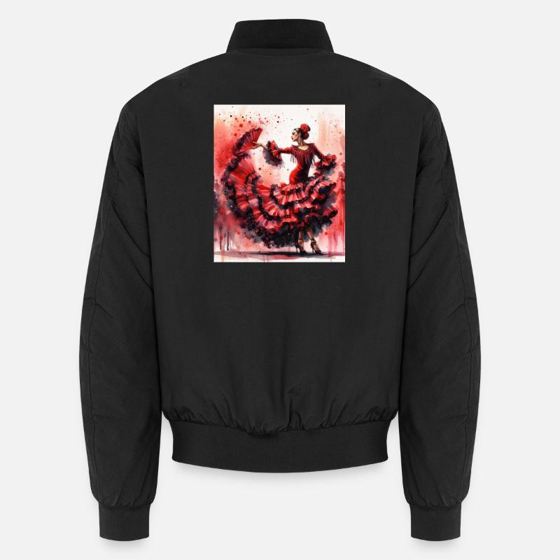 Flamenco Dancer's Passion Unisex Bomber Jacket