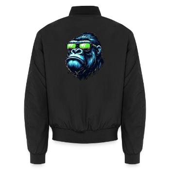 Gorille - Bomber unisexe - noir - Dos - AI Model Male 185 light (185cm)