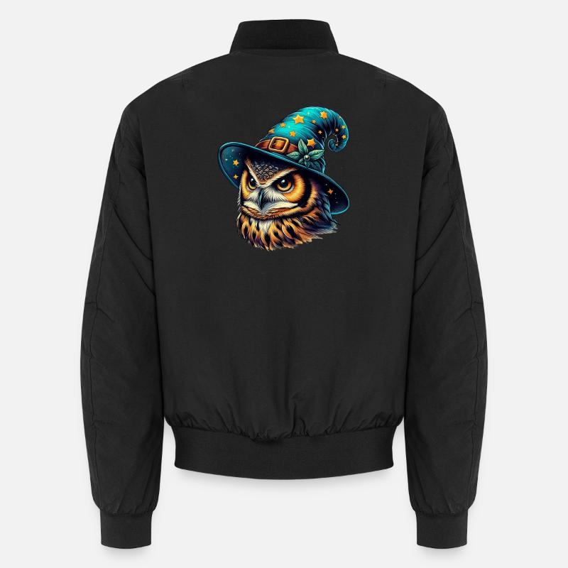 Hibou sorcier - Bomber unisexe - noir