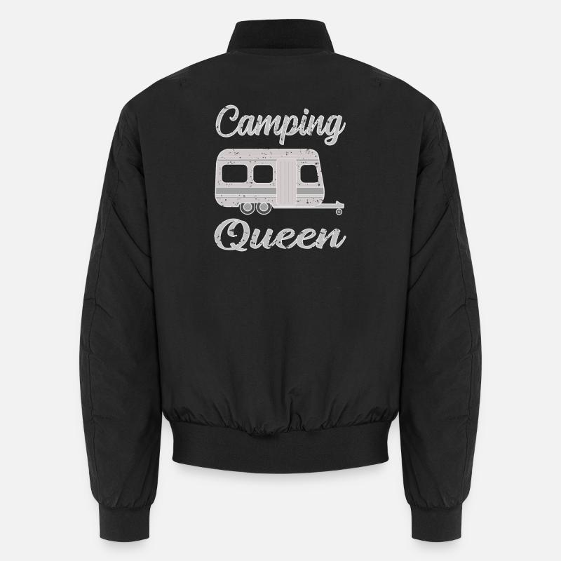 Camping in a caravan Unisex Bomber Jacket