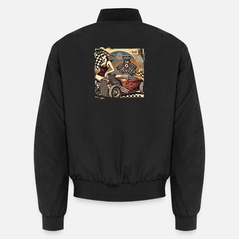 Tuning Hot Rod Design Unisex Bomberjacke