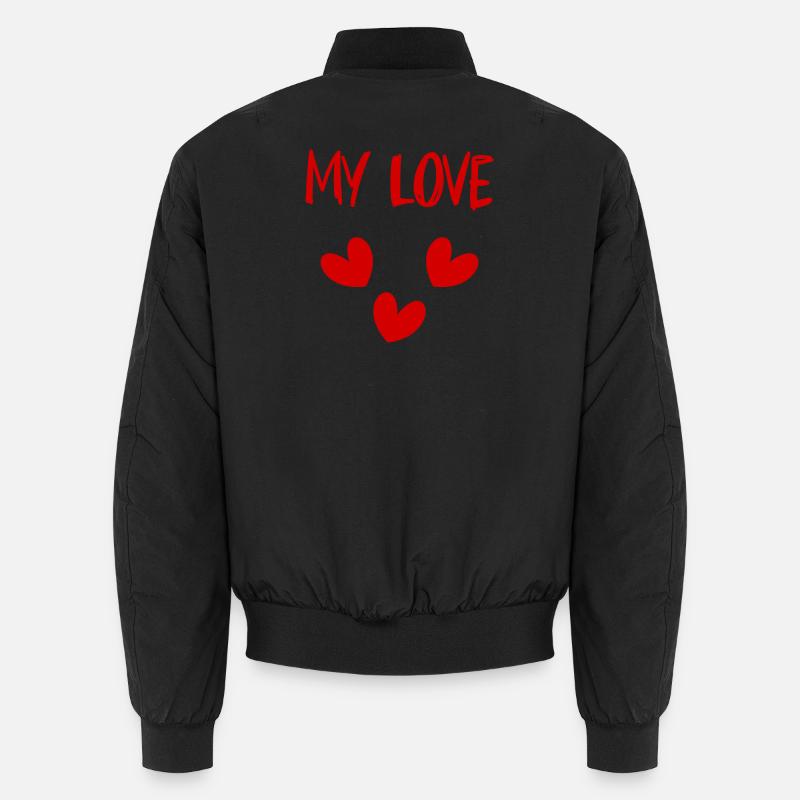 LOVE. COUPLE. JUST MARRIED. EVJF. SAINT VALENTIN. Bomber unisexe