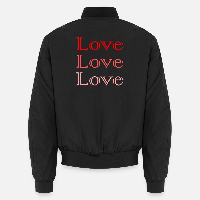 LOVE. COUPLE. JUST MARRIED. EVJF. SAINT VALENTIN. Bomber unisexe