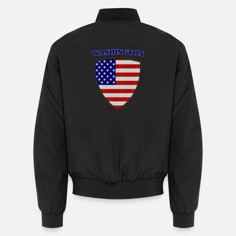Washington - Bomber unisexe - noir