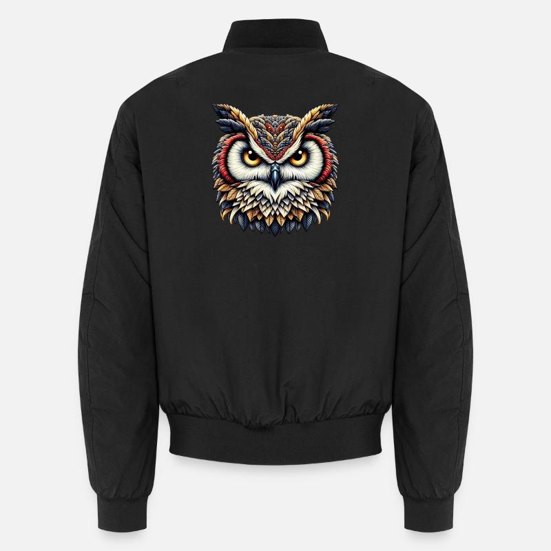 Eule Unisex Bomberjacke