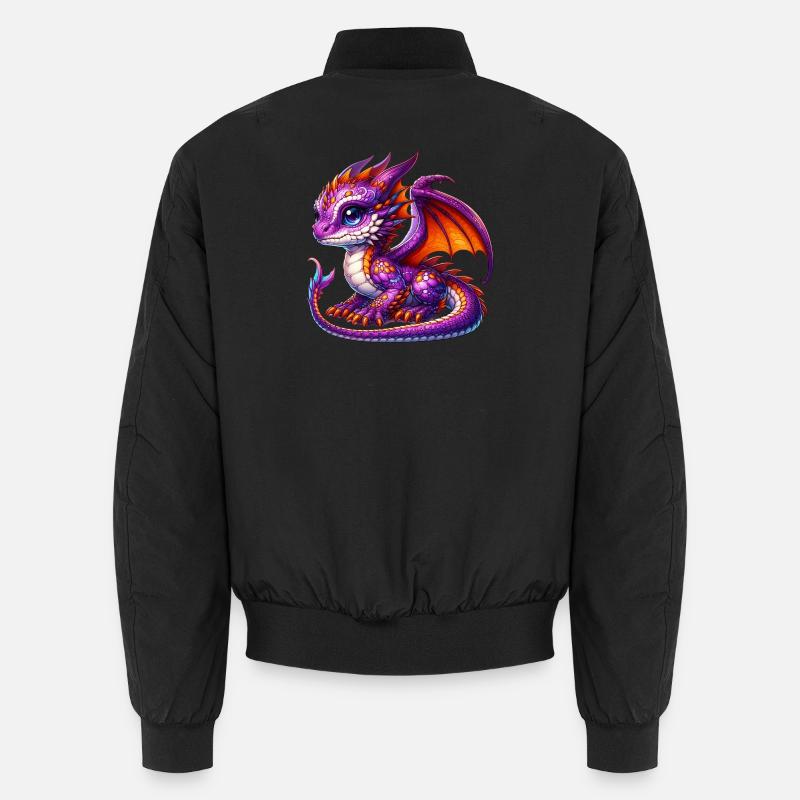 Drache - Unisex Bomberjacke - Schwarz