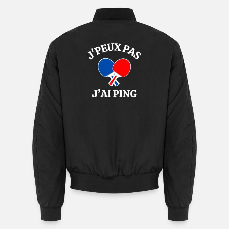 ping-pong, fan de ping-pong, ping Bomber unisexe