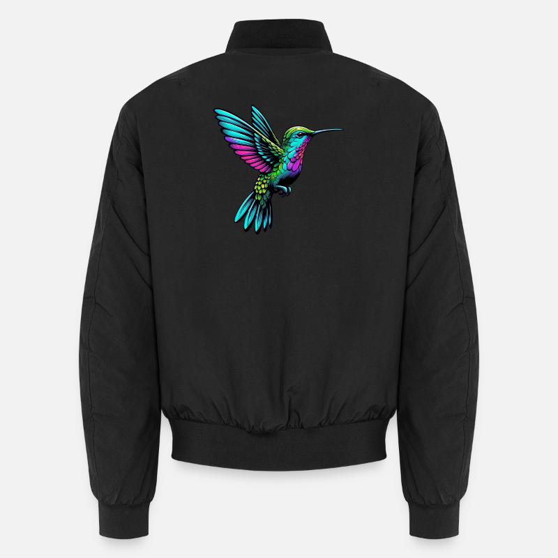 Kolibri - Unisex Bomberjacke - Schwarz