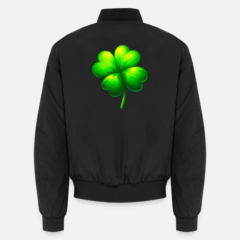 Trèfle à quatre feuilles Bomber unisexe