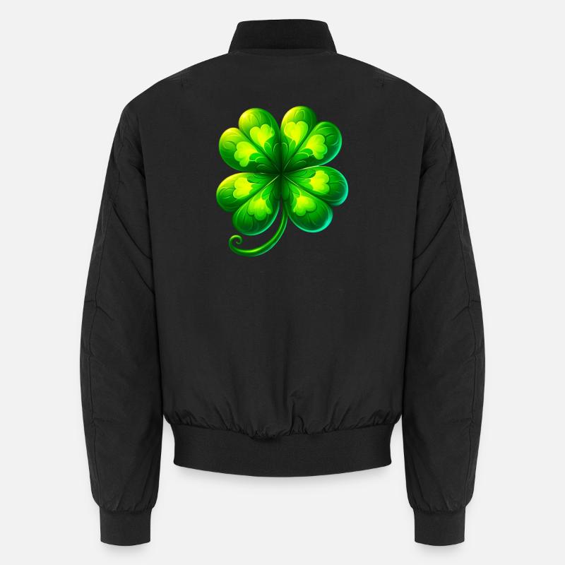 Trèfle à quatre feuilles Bomber unisexe