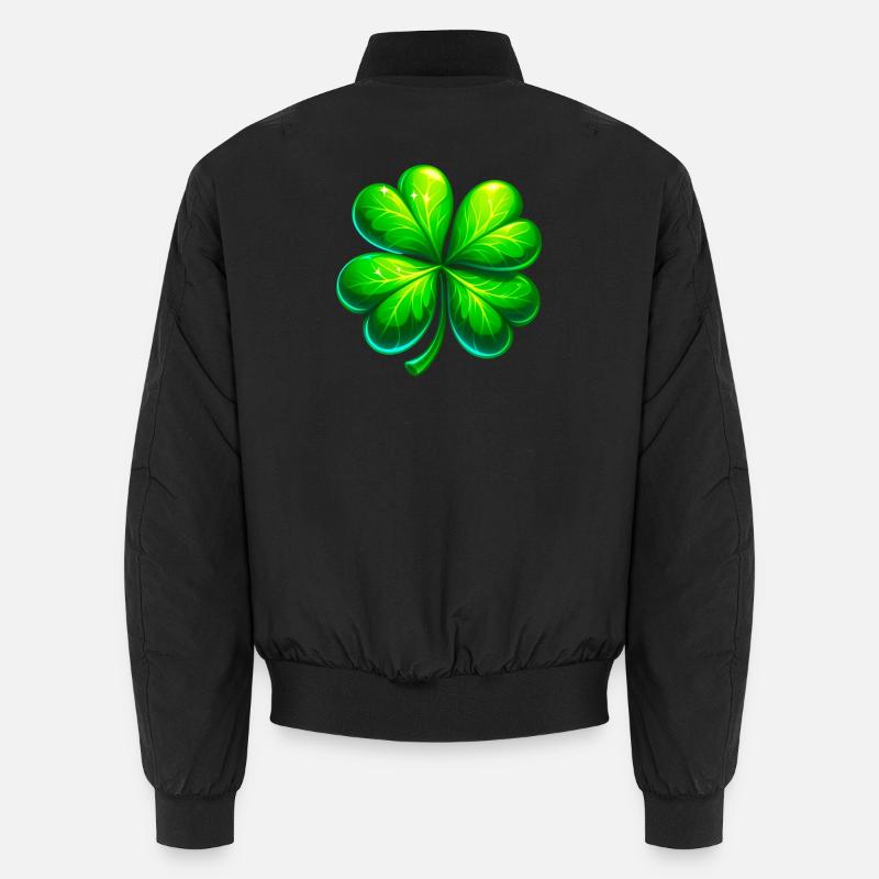 Trèfle à quatre feuilles Bomber unisexe
