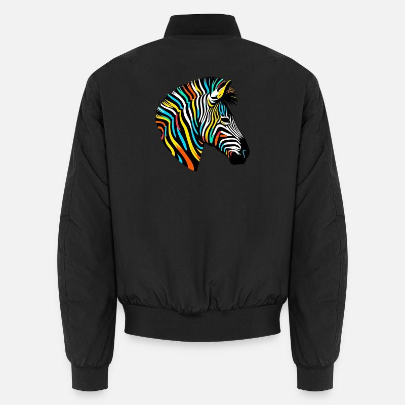 Zebra Unisex Bomberjacke