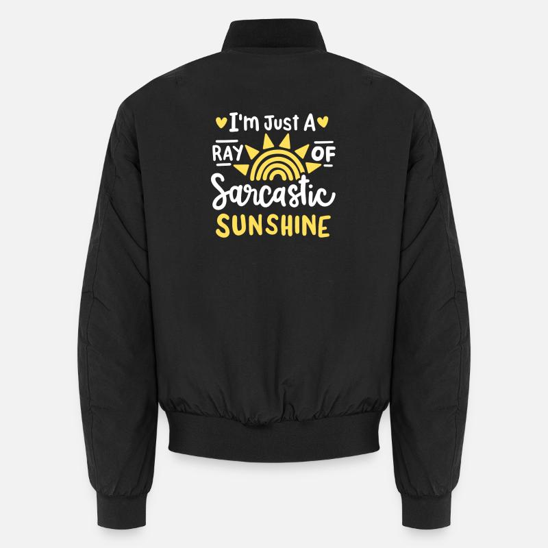 Sarkastischer Humor Sarkasmus Unisex Bomberjacke