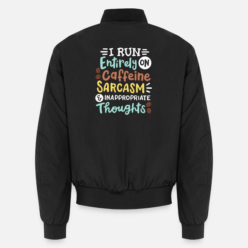 Sarkasmus lustig sarkastisch - Unisex Bomberjacke - Schwarz