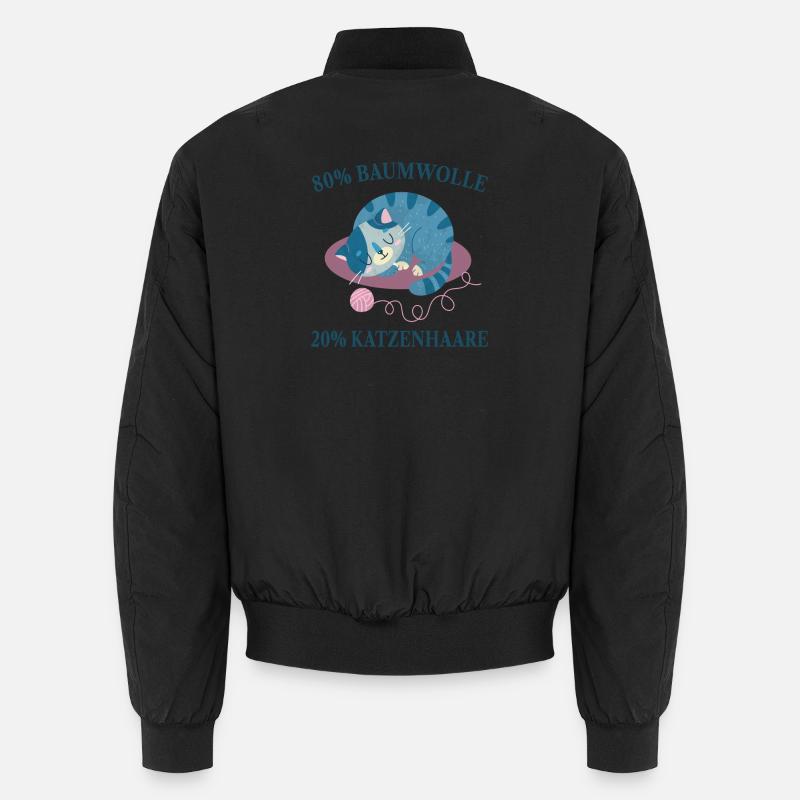 Katzen Katzenhaare Katzenliebhaber Unisex Bomberjacke