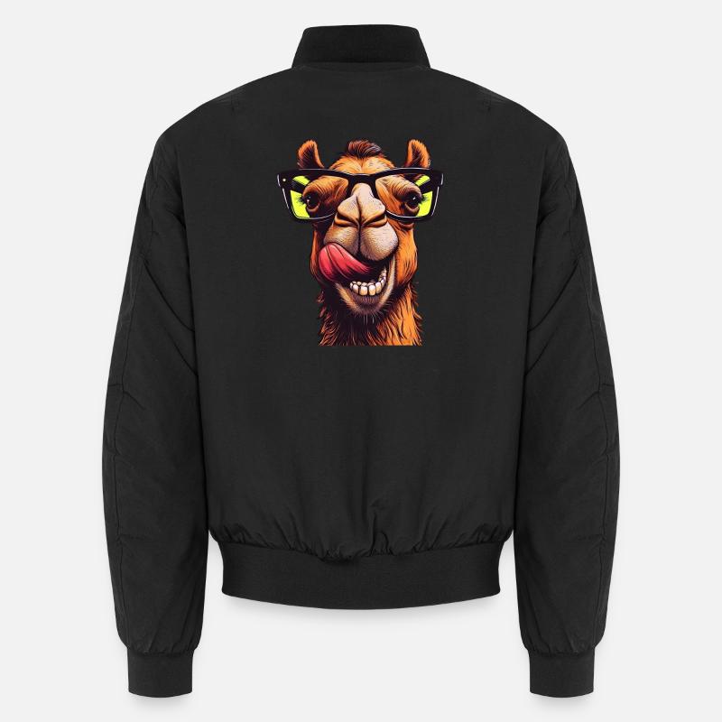 Camel avec lunettes de soleil Bomber unisexe