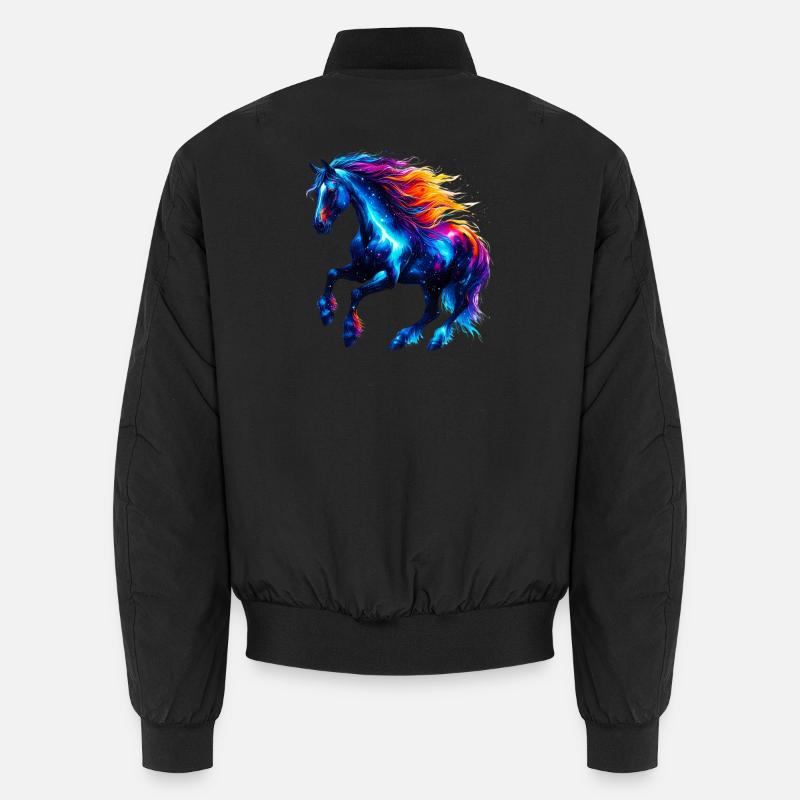 Horse - Unisex Bomber Jacket - black