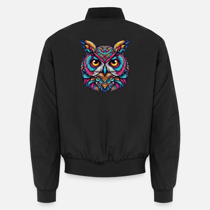 Eule Unisex Bomberjacke