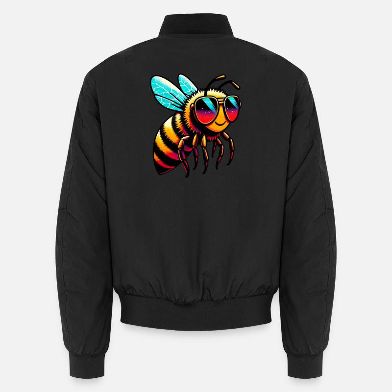 Bee - Unisex Bomber Jacket - black