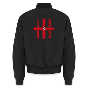 Stuttgart Fanmotiv - Unisex Bomberjacke - Schwarz - Hinten - AI Model Male 185 light (185cm)