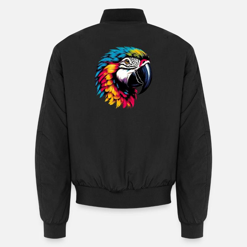 Parrot - Unisex Bomber Jacket - black