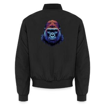 Gorille - Bomber unisexe - noir - Dos - AI Model Male 185 light (185cm)