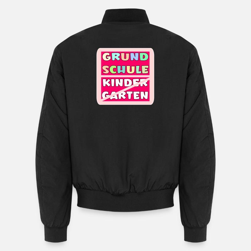 ABSCHLUSS KINDERGARTEN - HALLO GRUNDSCHULE Unisex Bomberjacke