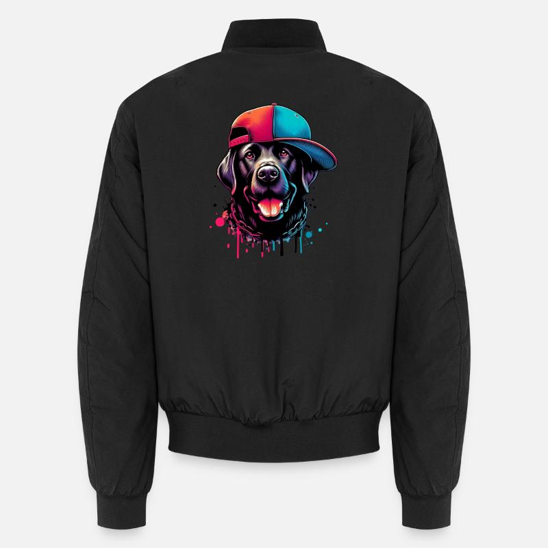 Hund - Unisex Bomberjacke - Schwarz