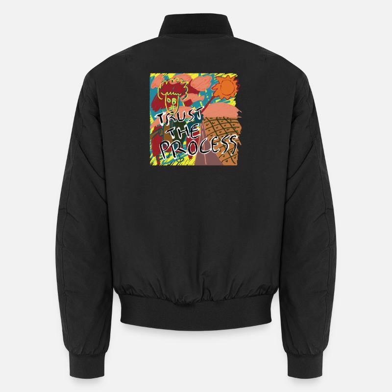 Trust the process - Unisex Bomberjacke - Schwarz