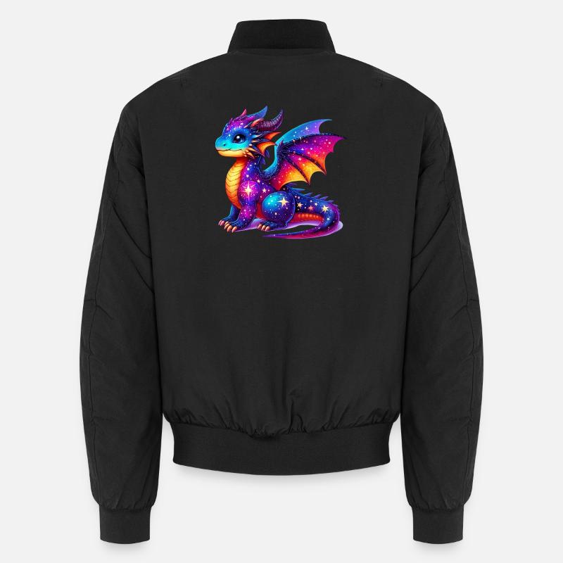 Drache - Unisex Bomberjacke - Schwarz