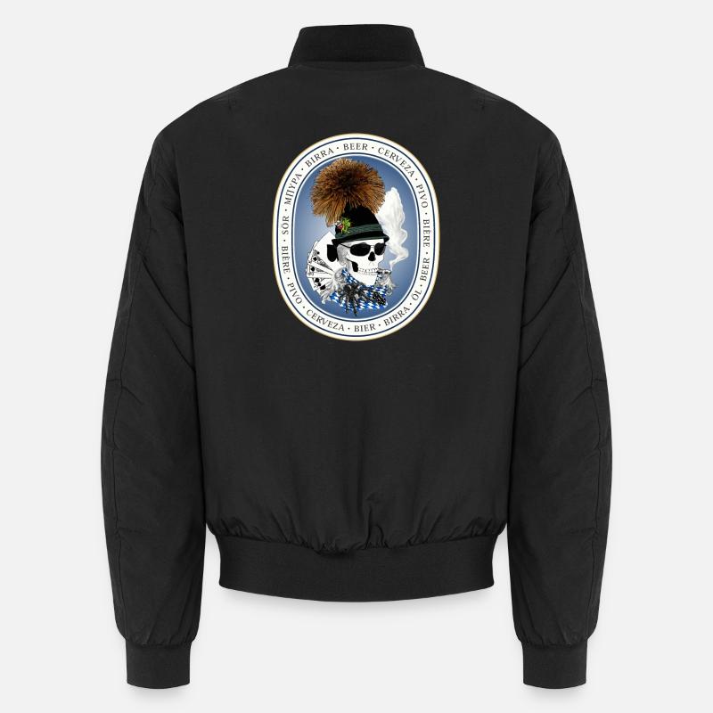 Bierzelt-skull Unisex Bomberjacke