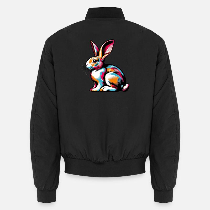 Rabbit - Unisex Bomber Jacket - black