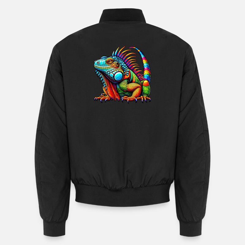Leguan - Unisex Bomberjacke - Schwarz