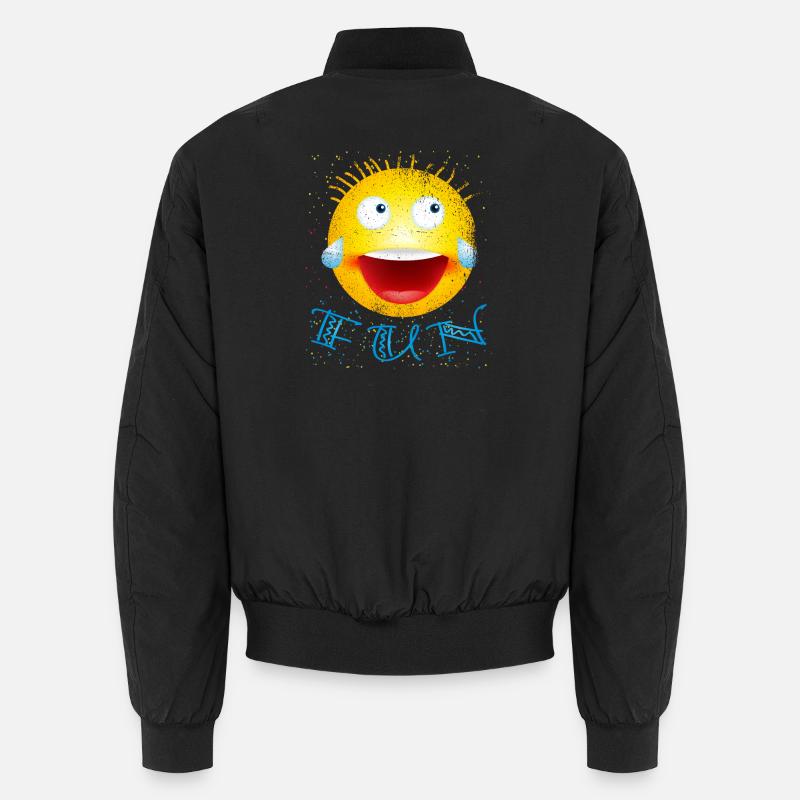 smiley lacht modifiziert Unisex Bomberjacke