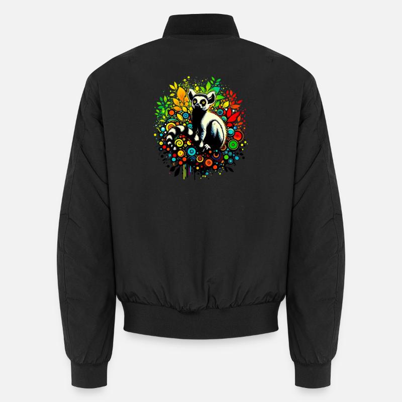 Lemur - Unisex Bomber Jacket - black